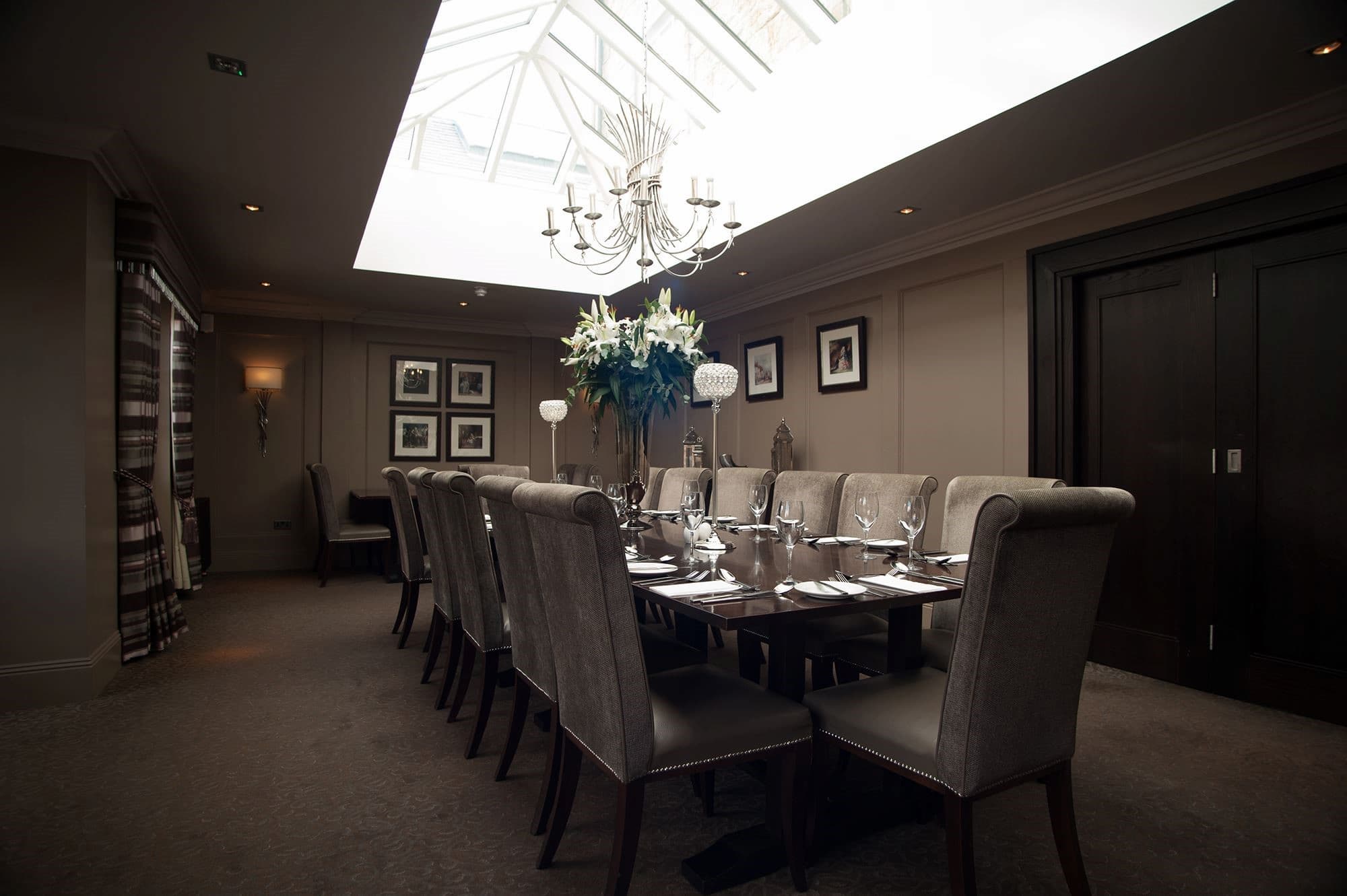 Private dining area at the Dumfries Arms